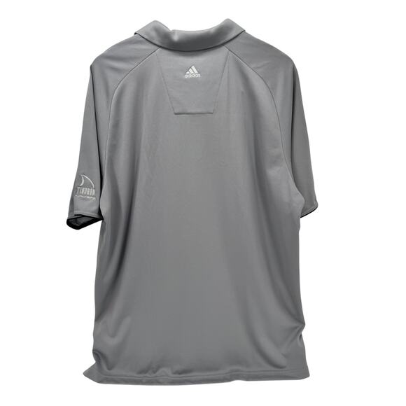adidas Polo Shirt Mens XL Gray ClimaCool TIBURON NAPLES Relaxed UPF 15+ NEW - Picture 4 of 10